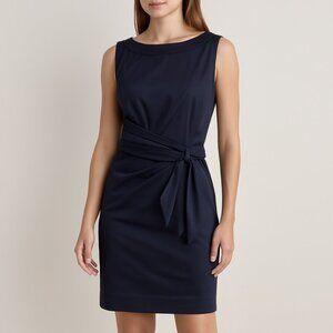 Diane von Furstenberg Navy Sleeveless Sheath Dress Women’s Size 12 Work/Cocktail